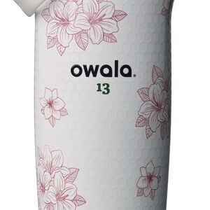 Owala ‘Zalea Water Bottle - White with Pink Flowers - Masters - Golf - Augusta